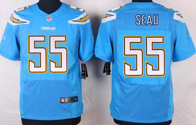 nike San Diego Chargers 55 Junior Seau  skyblue elite nfl jersey