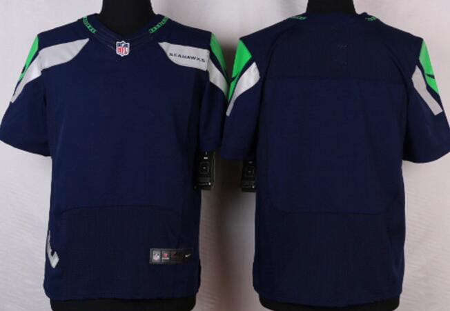 nike Seattle Seahawks blank blue nfl elite Jerseys