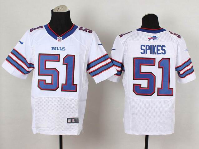 nike buffalo bills Brandon Spikes 51 elite white nfl jerseys