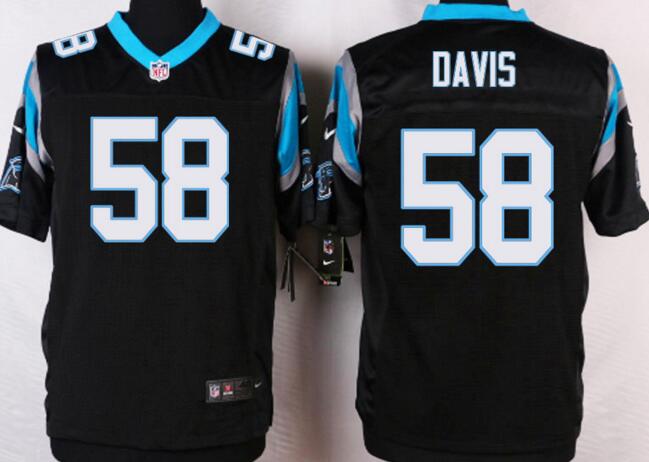 nike carolina panthers 58 Thomas Davis black elite nfl jersey