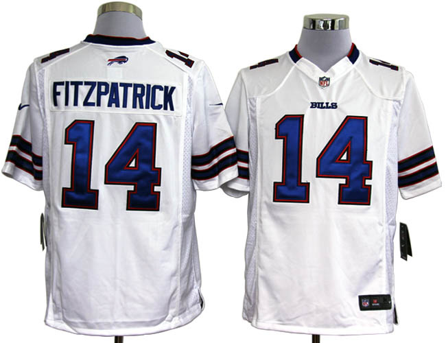 nike game jerseys Buffalo Bills 14 FITZPATRICK white NFL Jerseys