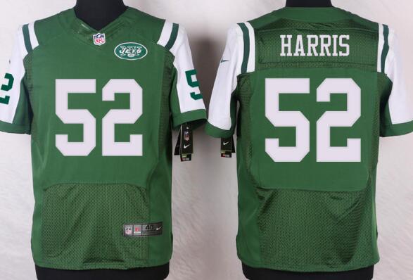 nike new york jets 52 David Harris men green elite nfl football jerseys