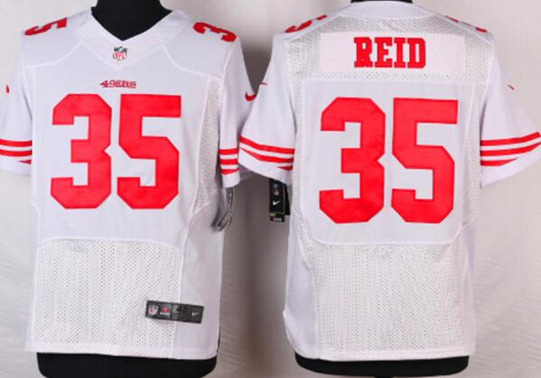 nike san francisco 49ers 35 Reid elite white nfl jerseys