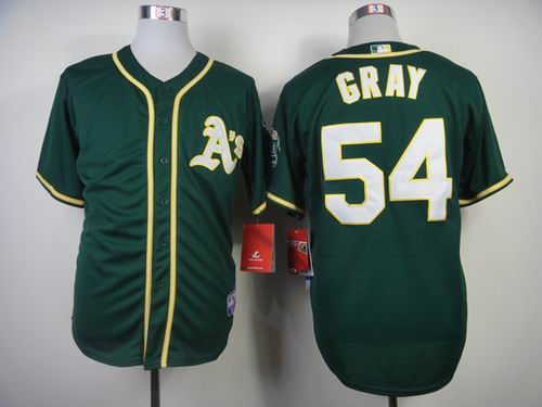 oakland athletics 54 Gray green mlb jerseys