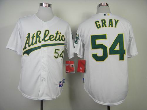 oakland athletics 54 Gray white mlb jerseys