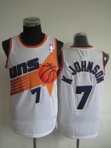 phoenix Suns 7 K JOHNSON white men basketball nba jerseys