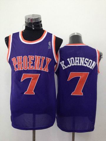 phoenix Suns 7 K Johnson blue men nba basketball jerseys