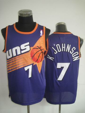 phoenix Suns 7 KJOHNSON purple men nba jerseys