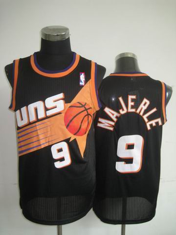 phoenix Suns 9 MAJERLE black nba basketball jerseys