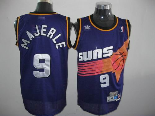 phoenix Suns 9 MAJERLE purple nba basketball jerseys