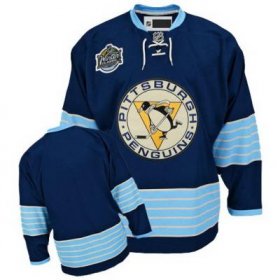 pittsburgh penguins blank blue  men  nhl ice hockey   jersey