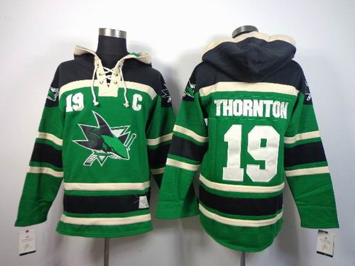 reebok San Jose Sharks Joe Thornton 19 green  men nhl ice hockey  jerseys