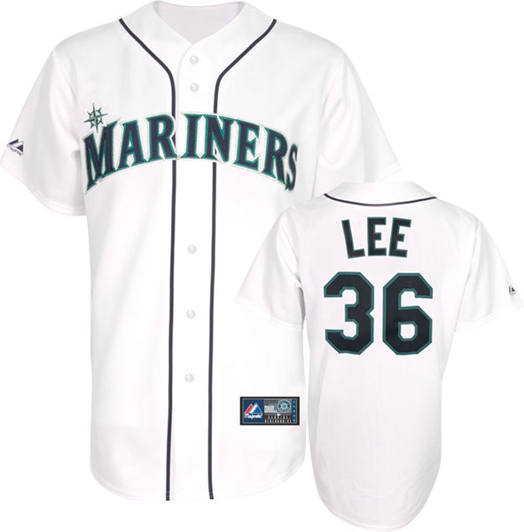 seattle mariners 36 LEE White baseball jerseys