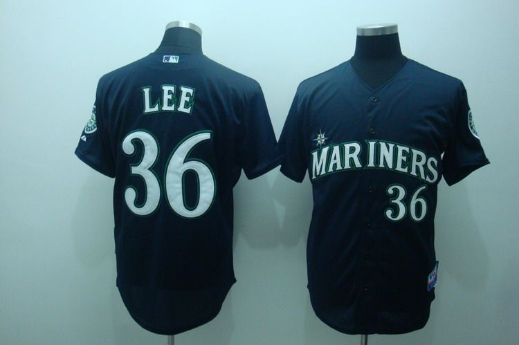 seattle mariners 36 LEE blue baseball jerseys