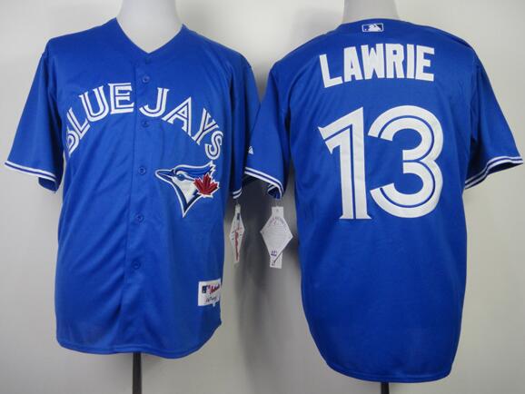 toronto blue jays 13 Brett Lawrie blue men mlb baseball jerseys