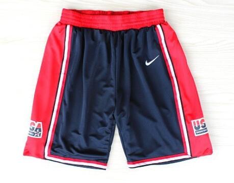 usa blue red nba shorts