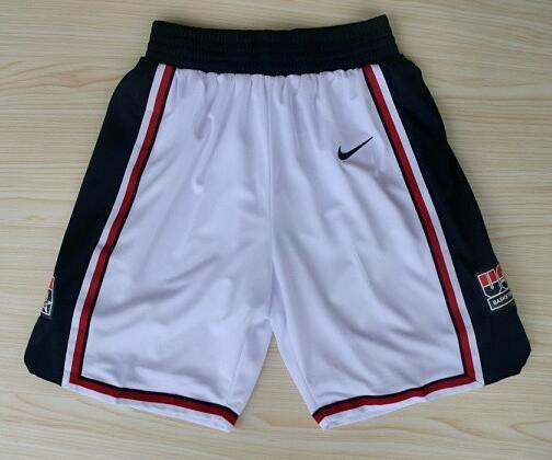 usa white nba shorts