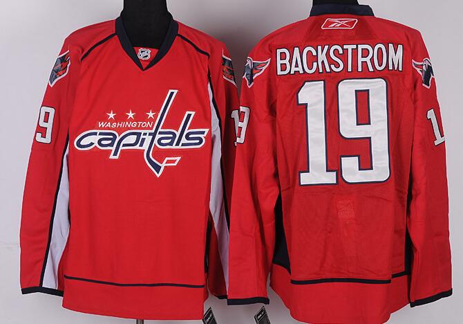 washington capitals 19 nicklas backstrom  red men nhl jerseys