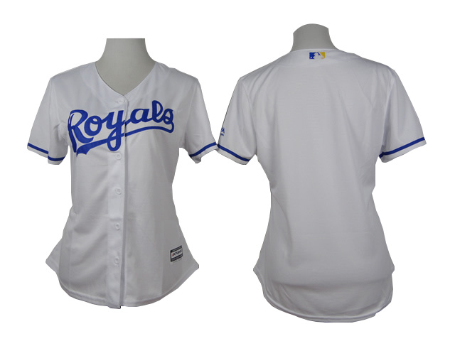 women Kansas City Royals blank white baseball jersey