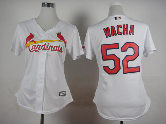 women St.Louis Cardinals #52 Michael Wacha white MLB Jerseys