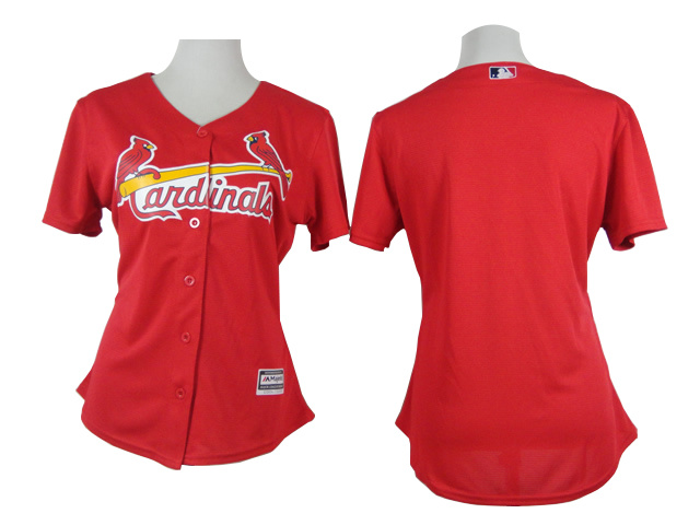 women St.Louis Cardinals blank red MLB Jerseys