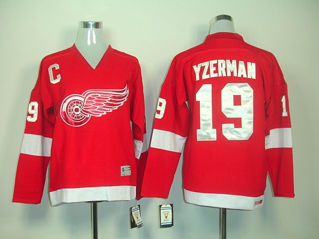 youth NHL Detroit Red Wings #19 Steve Yzerman Red Jersey