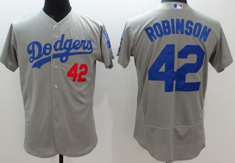 2016 Los Angeles Dodgers 42 Jackie Robinson gray elite men baseball mlb jersey 2016 Los Angeles Dodgers 42 Jackie Robinson gray elite men baseball mlb jersey