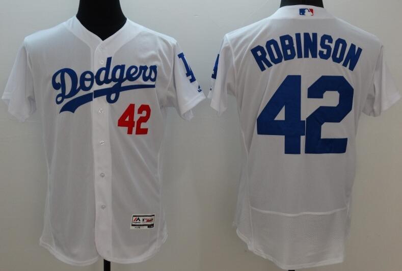 2016 Los Angeles Dodgers 42 white elite men baseball mlb jerseys
