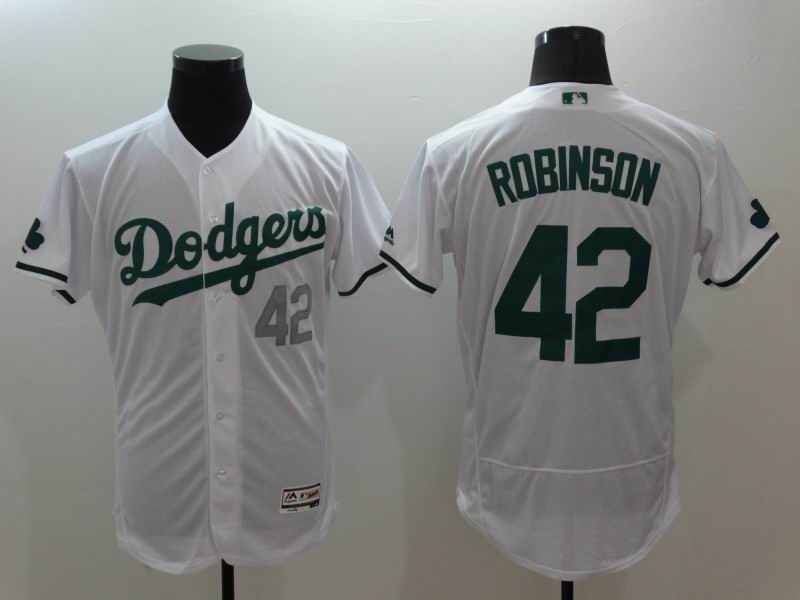 2016 Los Angeles Dodgers 42 white green Flexbase Authentic Collection men baseball mlb Jersey 2016 Los Angeles Dodgers 42 white green Flexbase Authentic Collection men baseball mlb Jersey