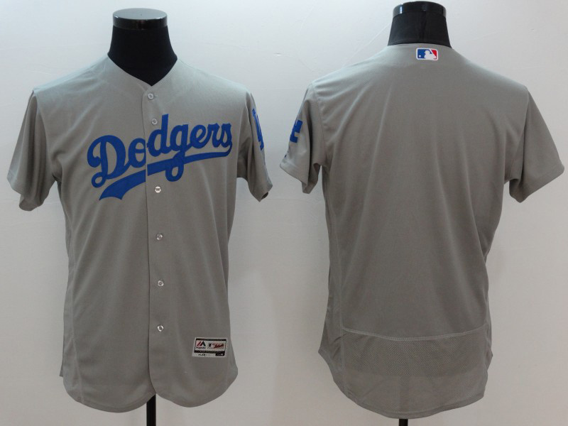 2016 Los Angeles Dodgers blank gray elite men baseball mlb jersey