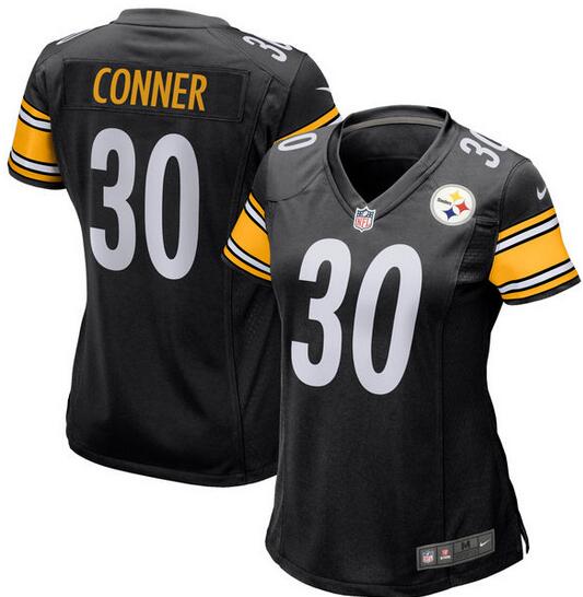 Women's Pittsburgh Steelers James Conner Nike Black Game Jersey Women's Pittsburgh Steelers James Conner Nike Black Game Jersey