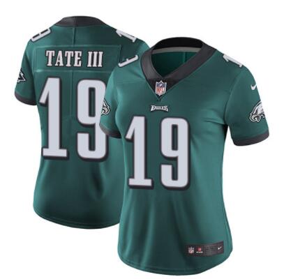 Nike Eagles #19 Golden Tate III Midnight Green Team Color Women's Stitched NFL Vapor Untouchable Limited Jersey Nike Eagles #19 Golden Tate III Midnight Green Team Color Women's Stitched NFL Vapor Untouchable Limited Jersey