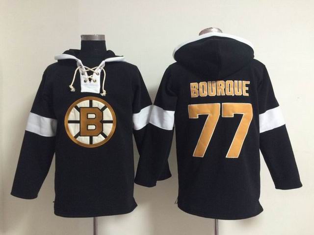 Boston Bruins #77 Ray Bourque black nhl Hooded Sweatshirt Boston Bruins #77 Ray Bourque black nhl Hooded Sweatshirt
