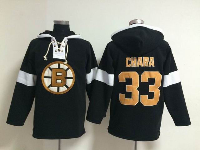 Boston Bruins 33# Zdeno Chara Black NHL Hooded Sweatshirt Boston Bruins 33# Zdeno Chara Black NHL Hooded Sweatshirt