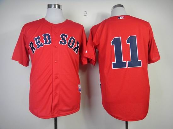 Boston Red Sox 11 red men baseball mlb jerseys