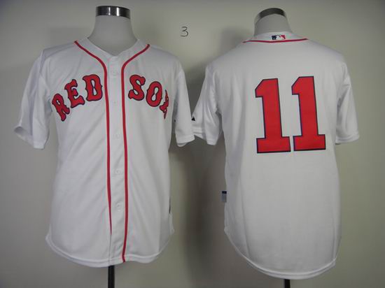 Boston Red Sox 11 white men baseball mlb  jerseys
