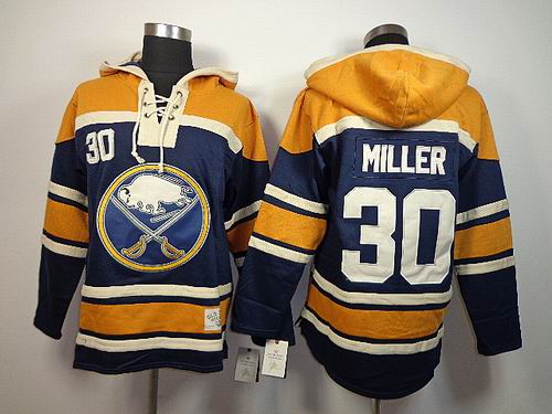 Buffalo Sabres #30 Ryan Miller blue nhl Hooded Sweatshirt Buffalo Sabres #30 Ryan Miller blue nhl Hooded Sweatshirt