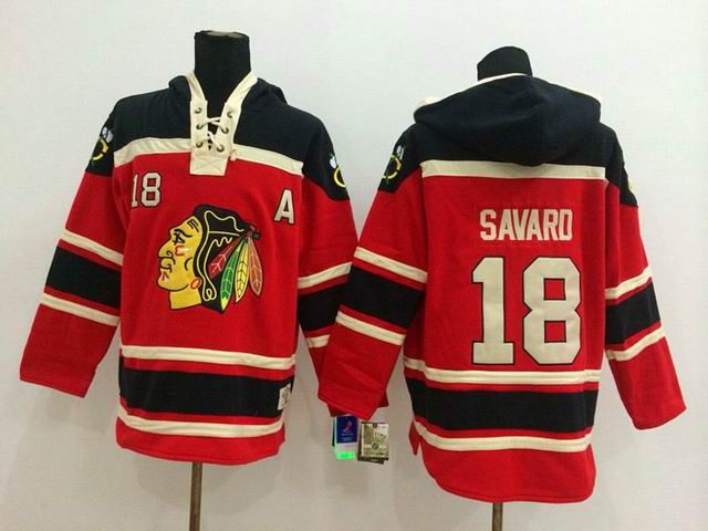 Chicago Blackhawks #18 Denis Savard Red NHL Hooded Sweatshirt Chicago Blackhawks #18 Denis Savard Red NHL Hooded Sweatshirt