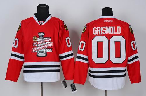 Chicago Blackhawks 00 Clark Griswold 2013 NHL Stanley Cup Final Champions Silver Red Jersey Chicago Blackhawks 00 Clark Griswold 2013 NHL Stanley Cup Final Champions Silver Red Jersey