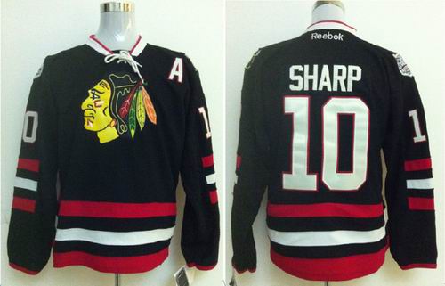 Chicago Blackhawks 10 Patrick Sharp black NHL Jerseys Chicago Blackhawks 10 Patrick Sharp black NHL Jerseys