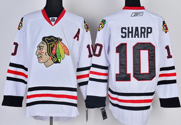 Chicago Blackhawks 10 Patrick Sharp white NHL Jerseys Chicago Blackhawks 10 Patrick Sharp white NHL Jerseys