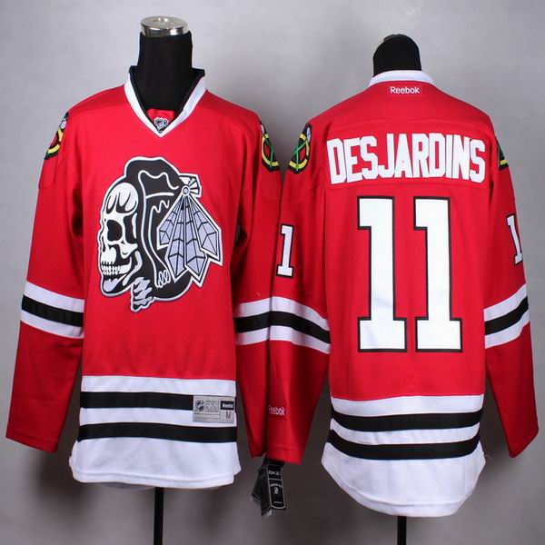 Chicago Blackhawks 11   Andrew Desjardins Jersey red nhl hockey Jersey