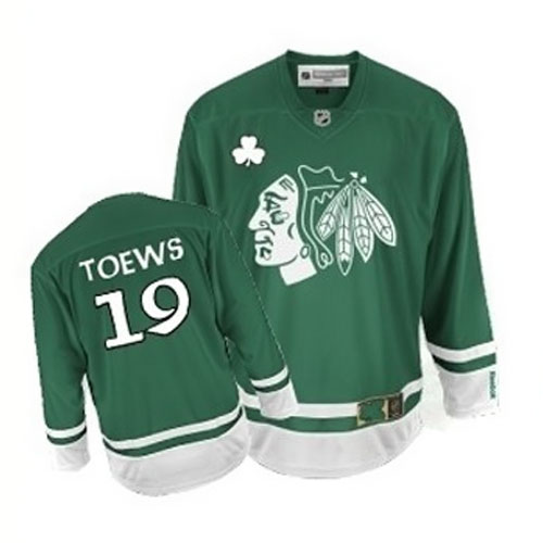 Chicago Blackhawks 19 Jonathan Toews Green nhl men hockey Jerseys