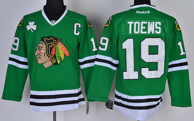 Chicago Blackhawks 19 Jonathan Toews Reebok green nhl Jerseys Chicago Blackhawks 19 Jonathan Toews Reebok green nhl Jerseys