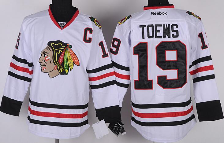 Chicago Blackhawks 19 TOEWS white Reebok men nhl jerseys Chicago Blackhawks 19 TOEWS white Reebok men nhl jerseys
