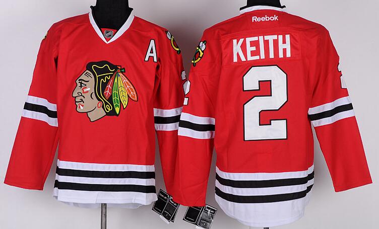 Chicago Blackhawks 2 DUNCAN KEITH red nhl men hockey jersey Chicago Blackhawks 2 DUNCAN KEITH red nhl men hockey jersey