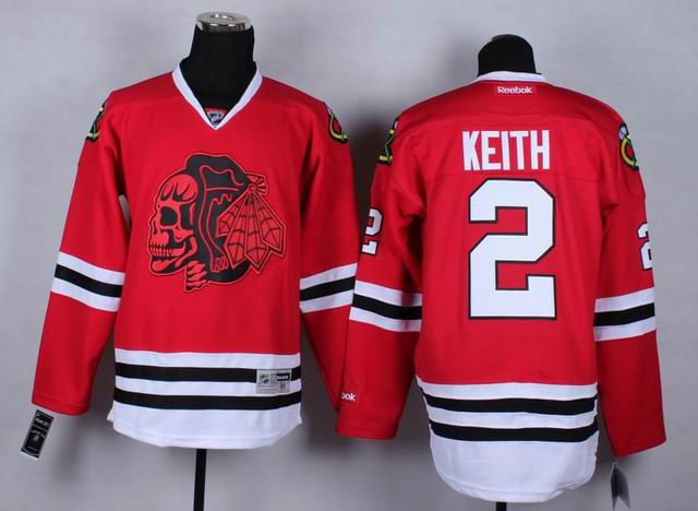 Chicago Blackhawks 2 Duncan Keith  red Ice hockey men jerseys