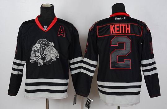 Chicago Blackhawks 2 Duncan Keith black ice nhl men Jersey Chicago Blackhawks 2 Duncan Keith black ice nhl men Jersey