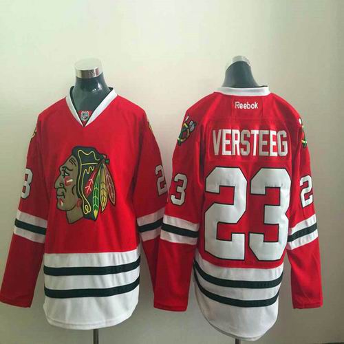 Chicago Blackhawks 23 Kris Versteeg red men Ice Hockey Jerseys