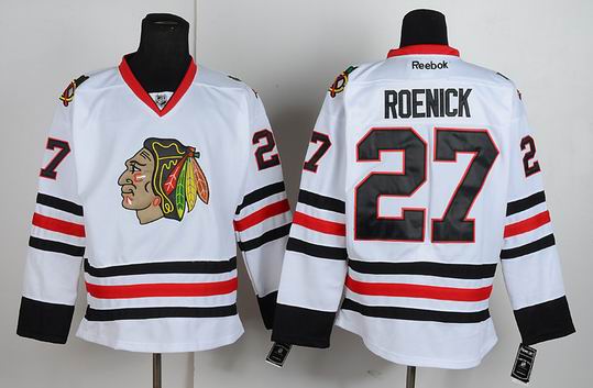 Chicago Blackhawks 27 Jeremy Roenick white new NHL Jerseys Chicago Blackhawks 27 Jeremy Roenick white new NHL Jerseys